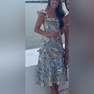 Astr The Label Floral Ruffle Dress